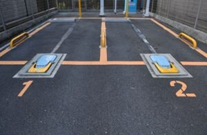 メンズライフクリニック熊本付近の駐車場